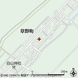 石川県小松市草野町（チ）周辺の地図