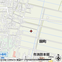 石川県小松市園町周辺の地図