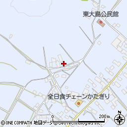 栃木県真岡市東大島1652周辺の地図