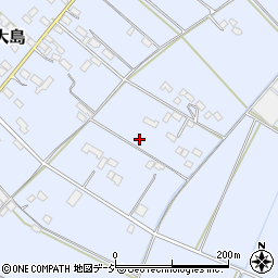 栃木県真岡市東大島周辺の地図