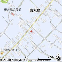 栃木県真岡市東大島1133-1周辺の地図