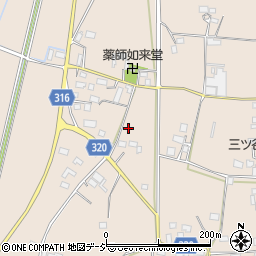 栃木県真岡市中周辺の地図