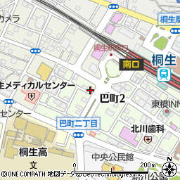 GENKINEXT桐生駅南口周辺の地図