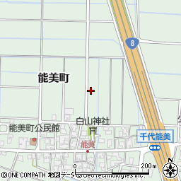 石川県小松市能美町ロ周辺の地図