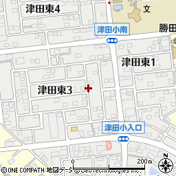 茨城県ひたちなか市津田東周辺の地図