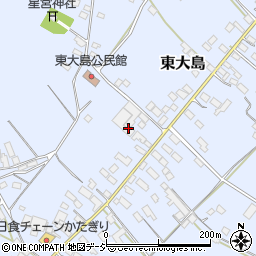 栃木県真岡市東大島1218周辺の地図