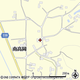 栃木県真岡市南高岡557周辺の地図