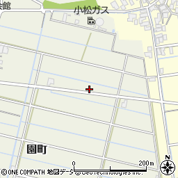 石川県小松市園町ヘ周辺の地図