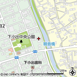 群馬県前橋市下小出町2丁目16周辺の地図