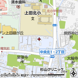 長野県上田市中央北周辺の地図