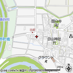 石川県小松市古府町リ周辺の地図