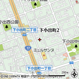 群馬県前橋市下小出町2丁目22周辺の地図