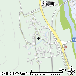 石川県白山市広瀬町ニ周辺の地図