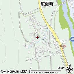 石川県白山市広瀬町（ニ）周辺の地図