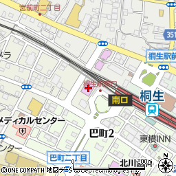 カラオケまにきねこ　桐生駅前店周辺の地図