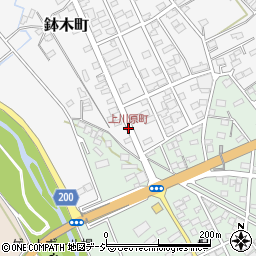 上川原町周辺の地図