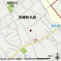 群馬県高崎市箕郷町矢原704-1周辺の地図