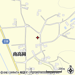 栃木県真岡市南高岡606周辺の地図