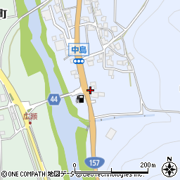 石川県白山市中島町イ55周辺の地図
