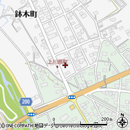 栃木県佐野市鉢木町4周辺の地図