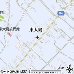 栃木県真岡市東大島1211周辺の地図
