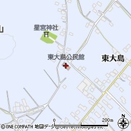 栃木県真岡市東大島1357周辺の地図