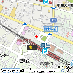 桐生警察署駅前交番周辺の地図