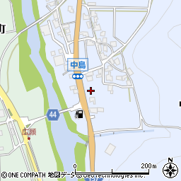 石川県白山市中島町イ53周辺の地図