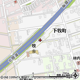 石川県小松市下牧町ニ周辺の地図