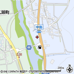 石川県白山市中島町イ43周辺の地図