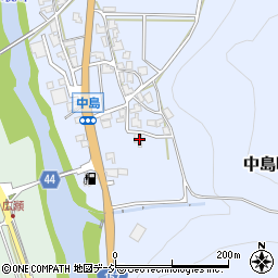 石川県白山市中島町イ74周辺の地図