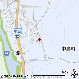 石川県白山市中島町イ104周辺の地図