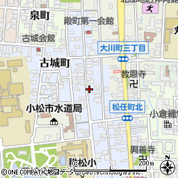石川県小松市殿町1丁目周辺の地図
