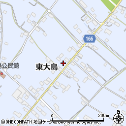 栃木県真岡市東大島1206周辺の地図