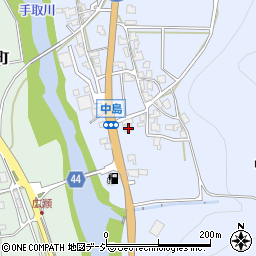 石川県白山市中島町イ52周辺の地図