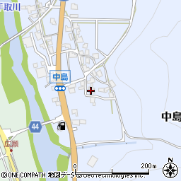 石川県白山市中島町イ79周辺の地図