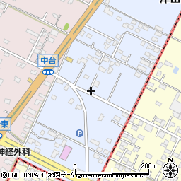 茨城県那珂市津田周辺の地図