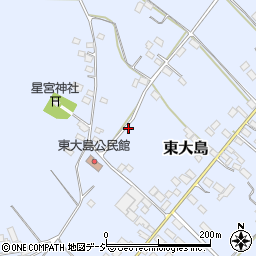 栃木県真岡市東大島1360周辺の地図