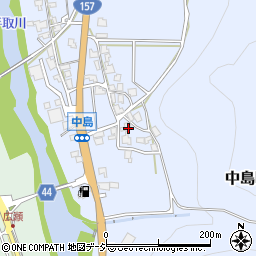 石川県白山市中島町イ80周辺の地図