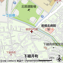 県営住宅前周辺の地図