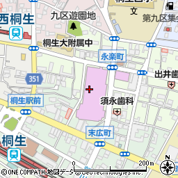 ＥＮダンススタジオ　桐生校周辺の地図