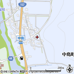 石川県白山市中島町イ86周辺の地図