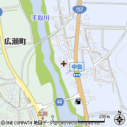 石川県鶴来取水場周辺の地図