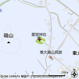 栃木県真岡市東大島1665周辺の地図