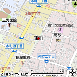 群馬県桐生市東町周辺の地図
