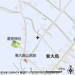 栃木県真岡市東大島1364周辺の地図