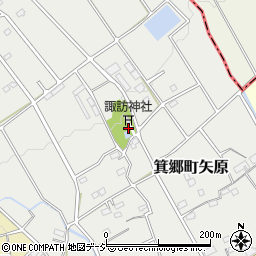 群馬県高崎市箕郷町矢原842-3周辺の地図