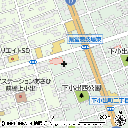 群馬県前橋市下小出町2丁目54周辺の地図