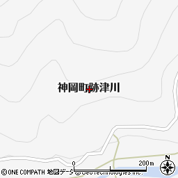 岐阜県飛騨市神岡町跡津川周辺の地図