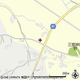 栃木県芳賀郡益子町小泉40周辺の地図